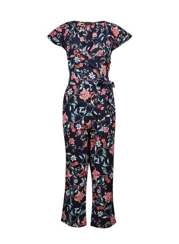 Dorothy Perkins Navy Folk Floral Jumpsuit