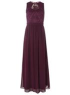 Dorothy Perkins *showcase 'eva' Lace Purple Maxi Dress