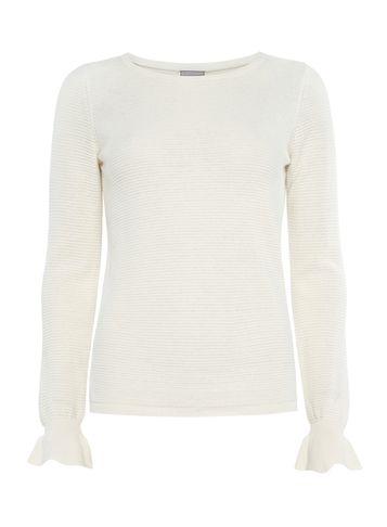 Dorothy Perkins *vero Moda Cream Frill Sleeve Jumper