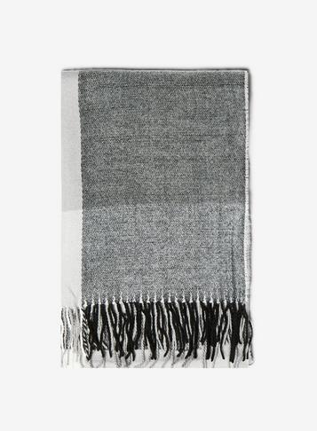 Dorothy Perkins Grey Monochrome Checked Scarf