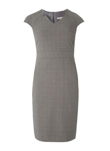 Dorothy Perkins Petite Grey V- Neck Pencil Dress