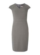 Dorothy Perkins Petite Grey V- Neck Pencil Dress