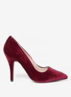 Dorothy Perkins Burgundy 'eva' Glitter Sole Court Shoes