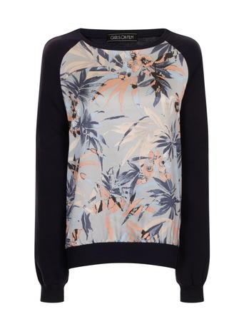 Dorothy Perkins *girls On Film Black Floral Jumper