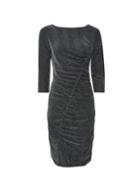 Dorothy Perkins *silver Ruched Bodycon Dress