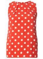 Dorothy Perkins *red Spot Shell Top