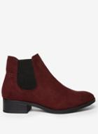 Dorothy Perkins Burgundy Exclusive Microfibre 'monty' Boots