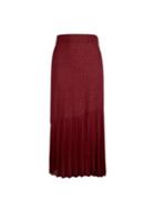 Dorothy Perkins Red Mini Dot Print Half Pleated Skirt