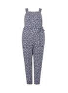 Dorothy Perkins *dp Curve Blue Ditsy Print Jumpsuit