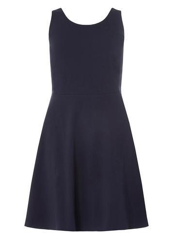 Dorothy Perkins Dp Curve Navy Princess Seem Fit And Flare Dress