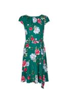 *billie & Blossom Green Floral Print Skater Dress