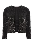 Dorothy Perkins Petite Black Sequin Embellished Jacket