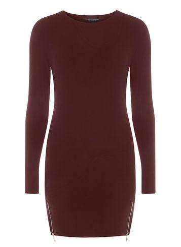 Dorothy Perkins Aubergine Zip Hem Jumper