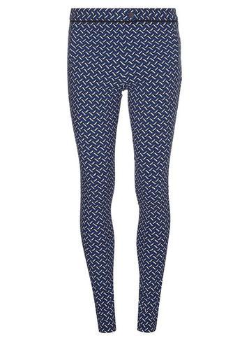 Dorothy Perkins *tall Blue Zig-zag Bengaline Trousers