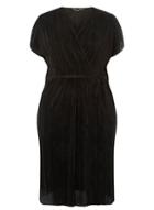 Dorothy Perkins *dp Curve Black Plisse Wrap Dress