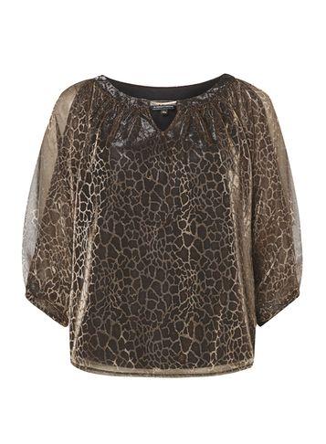 Dorothy Perkins *billie & Blossom Gold Leopard Print Bubble Top