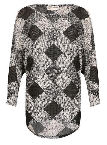 Dorothy Perkins *voulez Vous Black Square Batwing Top