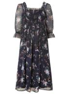 Dorothy Perkins Navy Floral Print Midi Dress