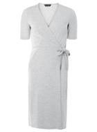 Dorothy Perkins Grey Ponte Wrap Dress