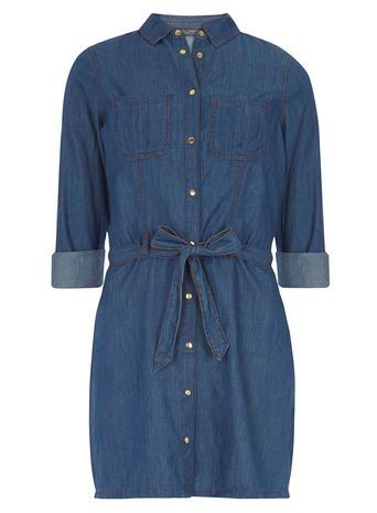 Dorothy Perkins *tall Midi Denim Shirt Dress