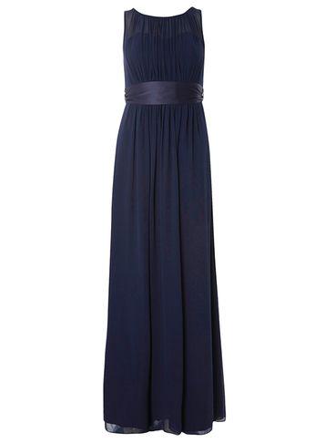 Dorothy Perkins *showcase Petite Navy Natalie Maxi Dress