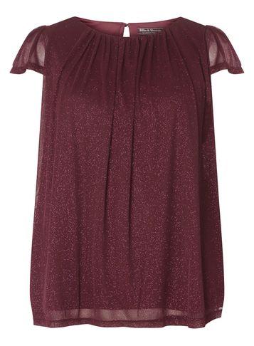 Dorothy Perkins *billie & Blossom Mulberry Shimmer Shell Top