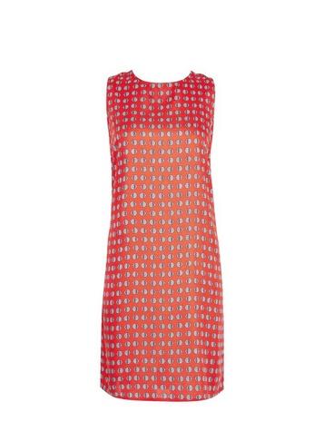Dorothy Perkins *red Sleeveless Tie Back Shift Dress