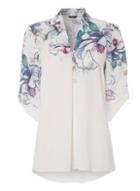 Dorothy Perkins *roman Originals Mint Floral Print Pleat Top