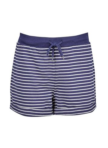 Dorothy Perkins Navy Striped Loop Back Shorts