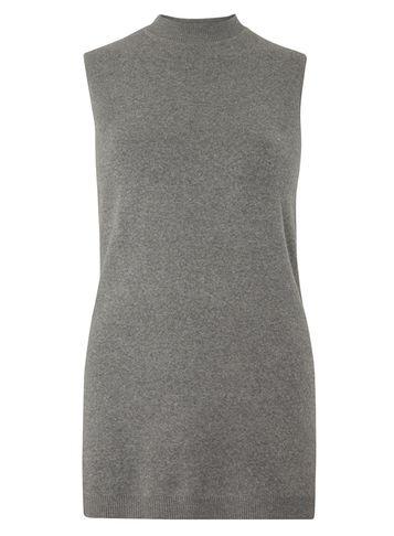 Dorothy Perkins Petite Grey Longline Jumper