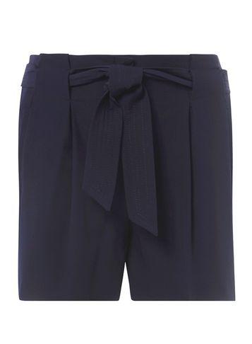Dorothy Perkins Navy Top Stitch Tie Shorts