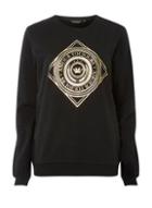 Dorothy Perkins Black Motif Sweat Top