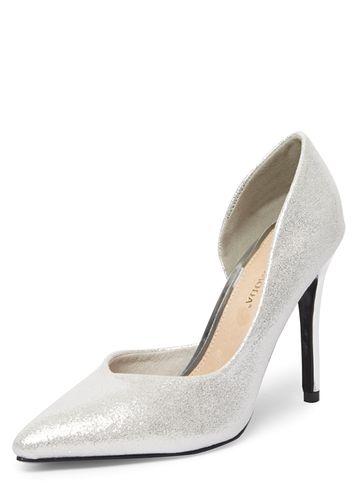 Dorothy Perkins *vero Moda Silver 'manhattan' Court Shoes