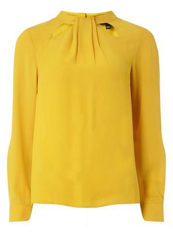Dorothy Perkins Yellow Cut-out Top