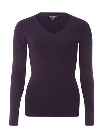 Dorothy Perkins Purple Knitted Choker Neck Jumper