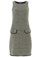 Dorothy Perkins *tall Ivory And Black Boucle Shift Dress