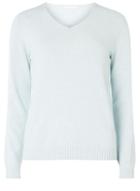 Dorothy Perkins *vila Light Blue V-neck Knitted Top