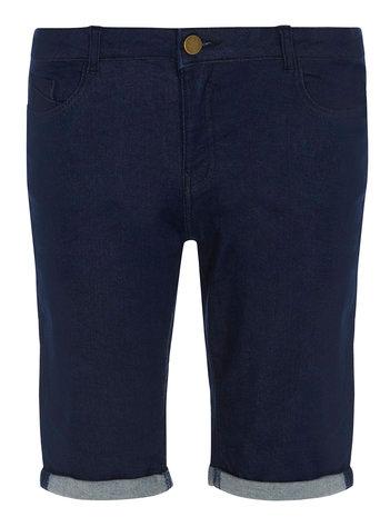 Dorothy Perkins Indigo Wash Knee Shorts
