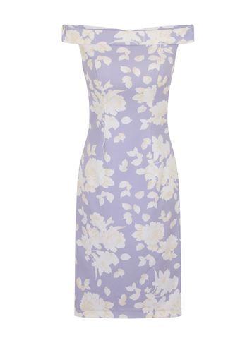 Dorothy Perkins *chi Chi London Purple Floral Print Bodycon Dress