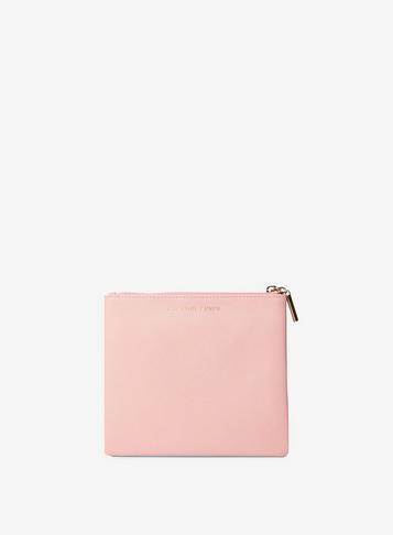 Dorothy Perkins Pink Slogan Zipped Top Pouch