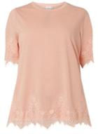 Dorothy Perkins *juna Rose Curve Blush Lace T-shirt