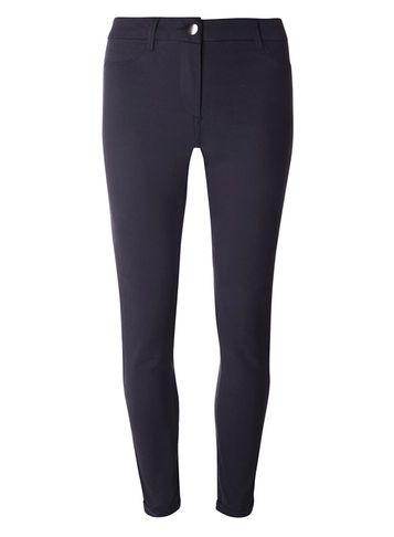 Dorothy Perkins Navy Sateen Chino Trousers