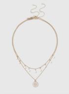 Dorothy Perkins Gold Pearl Effect Multirow Necklace