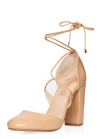Dorothy Perkins Nude 'enchant' Ghillie Court Shoes
