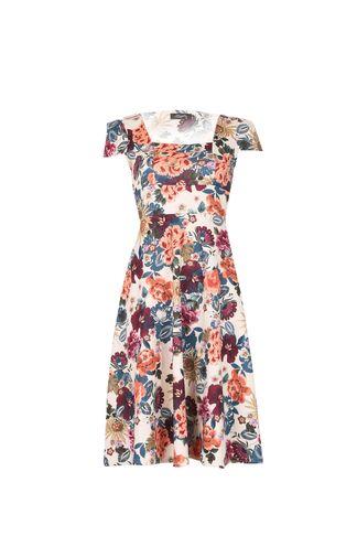 Dorothy Perkins *feverfish Cream Flared Skater Dress