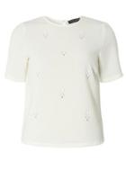 Dorothy Perkins Ivory Embellished Tee