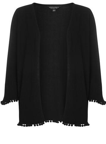 Dorothy Perkins Black Pom Pom Trim Cardigan