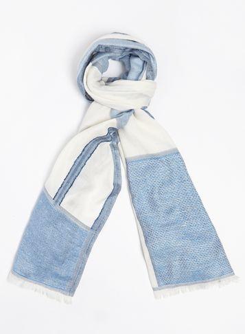 Dorothy Perkins Blue Denim Patchwork Scarf