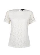 Dorothy Perkins Ivory Lace Fitted T-shirt