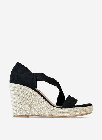 Dorothy Perkins Black 'ravello' Asymmetric Wedges